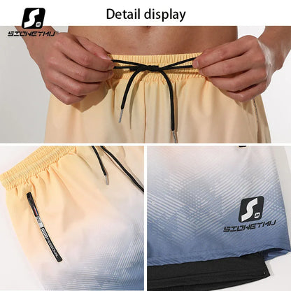 New Swimming Trunks Men's Anti-embarrassment Adult Quick-drying Swimsuits Large-sized Quick-drying Hot Spring Swimming Sets
