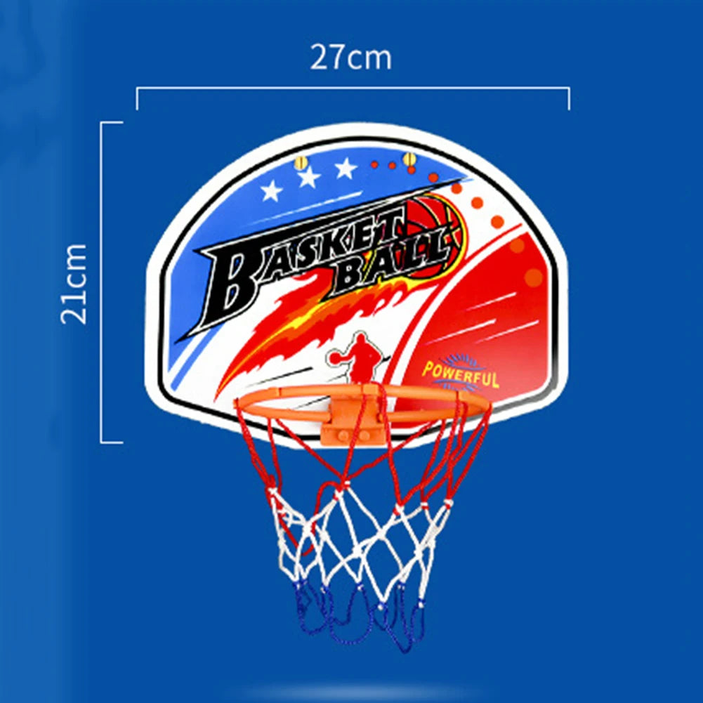 Mini Basketball Hoop Set Portable Basketball Hoop with Ball and Inflatable Pump Basketball Set Indoor Outdoor Play for Kids