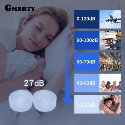 6Pcs/Box Silicone Ear Plugs Reusable Earplugs For Sleeping Swimming Traveling Working Studying Noise Reduction Flexible Ear Plug