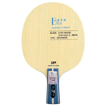 729 Blue ALC Carbon Table Tennis Blade Professional Offensive Ping Pong Blade 5+2 External ALC for Quick Attack with Loop