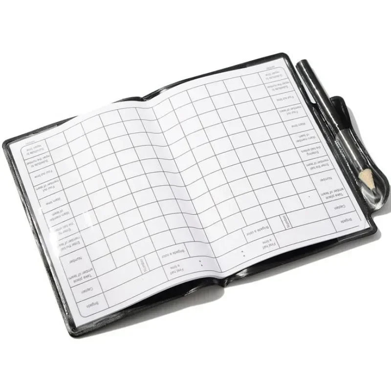 Football Soccer Referee Card Set Warning Referee Board Red and Yellow Cards Wallet Score Sheets Notebook Judge Accessories