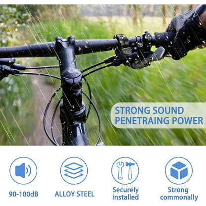 1 Invisible High-Pitched Bicycle Bell - High-Quality Sound, Made Of Aluminum Alloy, Suitable For Mountain Bikes And Road Bikes