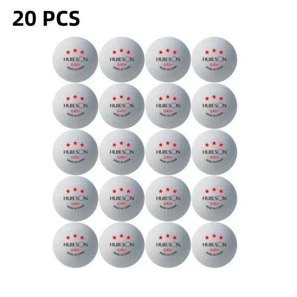 Huieson G40+ Professional Ping-pong Balls 3 Star Polymer Material Table Tennis Balls TTF Standard Table Tennis For Competition
