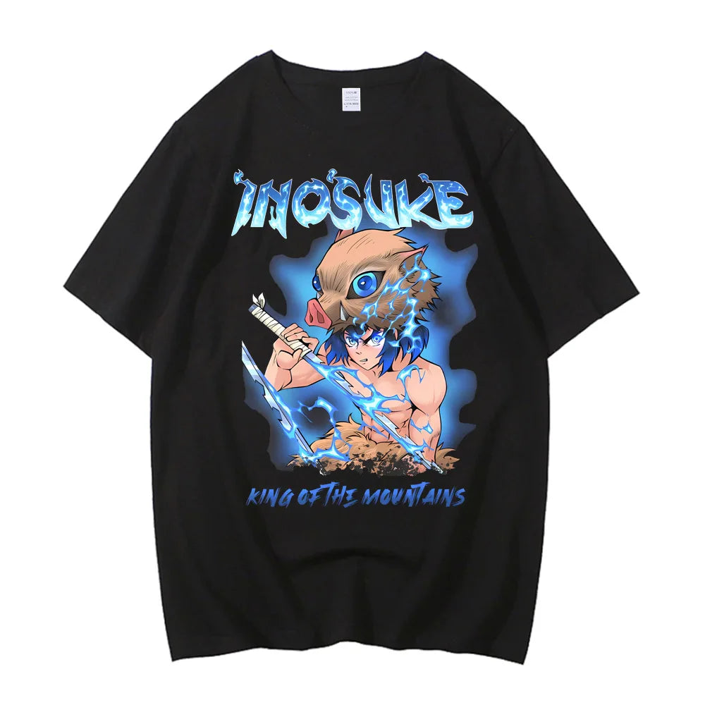 Movie Demon Slayer Infinity Castle T Shirt Men High Quality Cotton Anime Graphic Tees Tops Clothing Harajuku Casual T-shirt