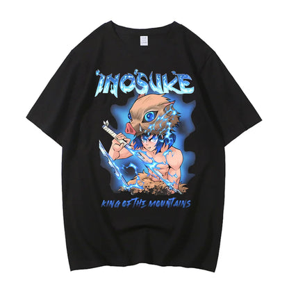 Movie Demon Slayer Infinity Castle T Shirt Men High Quality Cotton Anime Graphic Tees Tops Clothing Harajuku Casual T-shirt