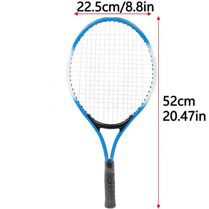 Single Tennis Racket Set for Kids Shock Absorbing Lightweight Tennis Trainer Rebound 23inch with Carry Bag Tennis Racquets Set