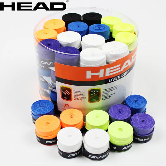 10Pcs HEAD Anti Slip Head Overgrip Tennis Racket Grips Original Tennis Overgrip PU Dry Feel Badminton Grips Tennis Squash Traini