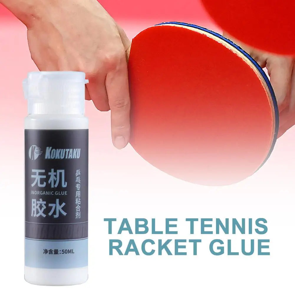 Table Tennis Racket Glue Professional Table Tennis Rubber Glue Pong Racket Speed Glue With Brush Rubber Adhesive & Cleaner