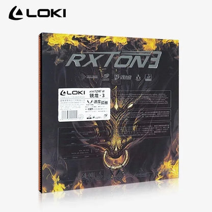 Original LOKI RXTON 3 Red Sticky PRO Table Tennis Rubber Ping Pong Rubber Sponge Table Tenis Cake Sponge Ping Pong Accessories