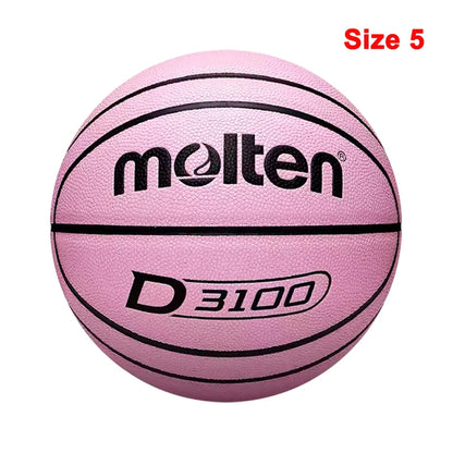 Molten Basketball Balls Official Size 7/6/5 Soft Wear-resistant PU Material Outdoor Basketball Training Game Colorful baloncesto