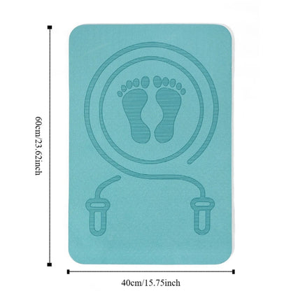 Anti-noise Jump Rope Mat Cushioning TPE Yoga Fitness Mats with Position Line Sweat Proof Skipping Mat Pilates Exercise