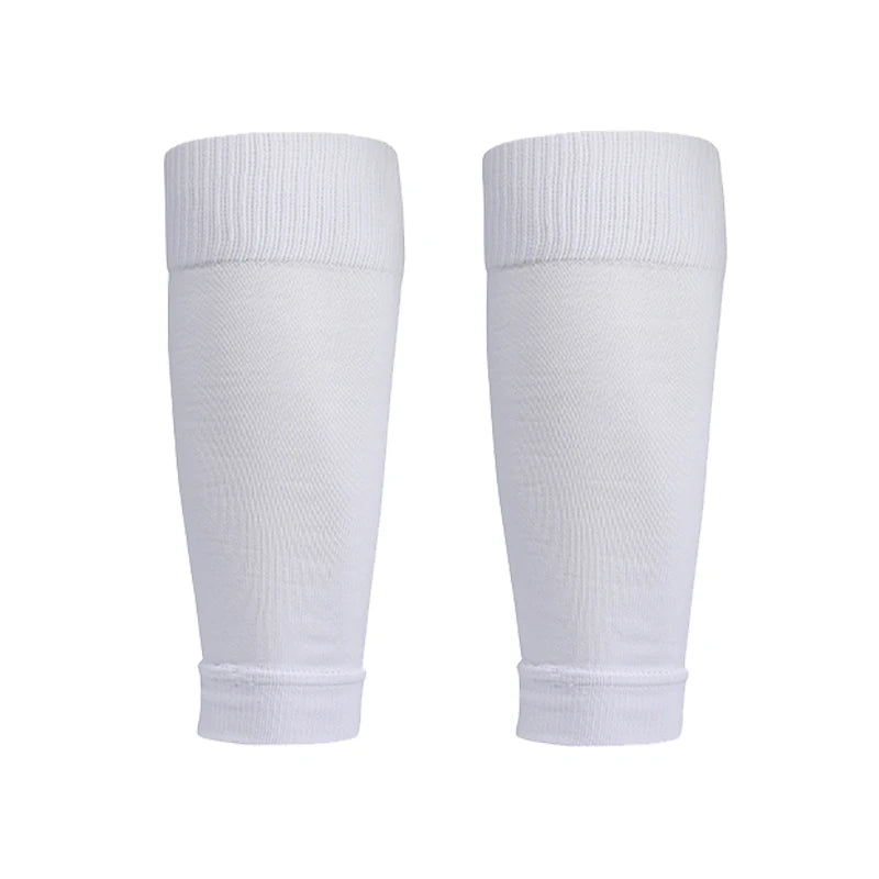﻿ 1 Pairs Leg Warmers Football Sports Socks Without Foot Adults Shin Guard Calf Socks Kids Leg Compression Socks Protection Gear