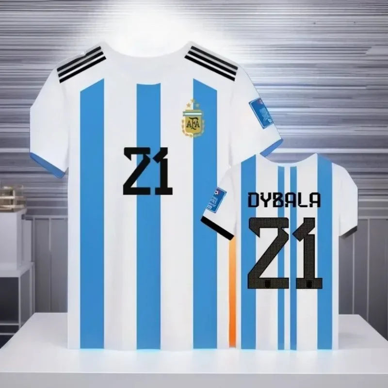 2025 Super Large Fashionable and Comfortable New 3D Printed Football Shirt Breathable Quick Drying Sports and Leisure Men's