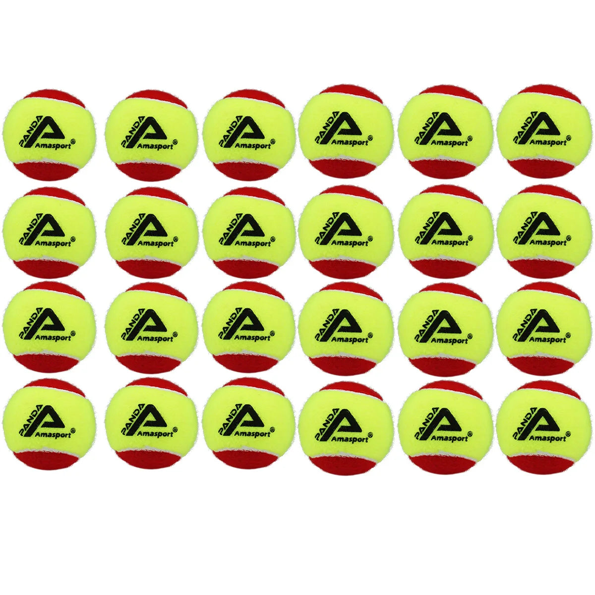 AMASPORT Kid Tennis Balls 25%/50%75% Slower Soft Pressure-Decompression Tennis Balls for Children Aged 5-12 Years