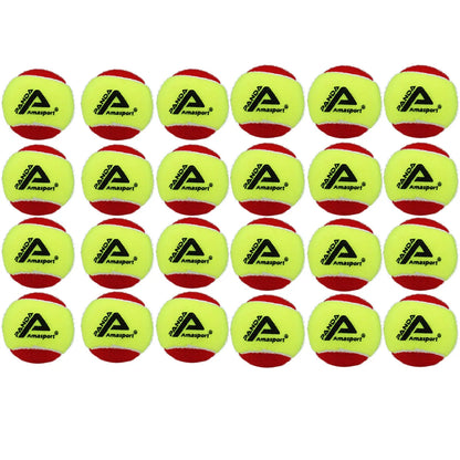 AMASPORT Kid Tennis Balls 25%/50%75% Slower Soft Pressure-Decompression Tennis Balls for Children Aged 5-12 Years