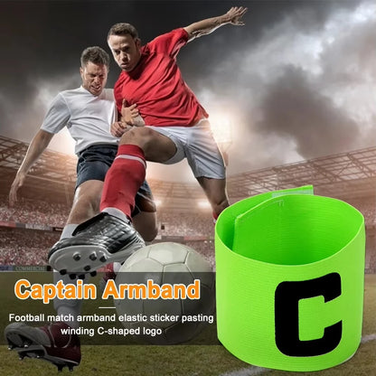 Football Armband Soccers Balls Match C Word Armband Team Leader Bands Group Nylon Adjustable For Soccer Sports Accessories  ﻿