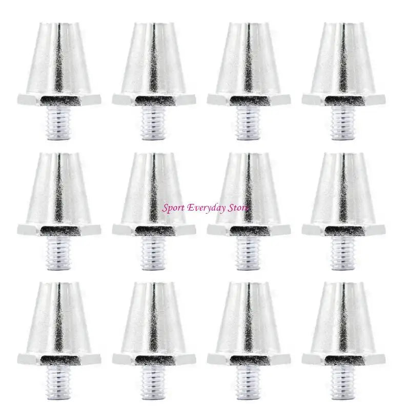 12Pcs Quality Football Shoe Studs for 5MM Threaded Football Soccer Shoes 11mm/13mm/15mm Football Shoe Replacement Spikes JOME