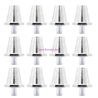 12Pcs Quality Football Shoe Studs for 5MM Threaded Football Soccer Shoes 11mm/13mm/15mm Football Shoe Replacement Spikes JOME
