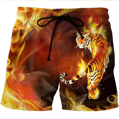 Hot Sale 3d Camouflage Print Men's Beach Shorts Women Kids Surf Board Shorts Casual Personality Swim Trunks Fashion Ice Shorts