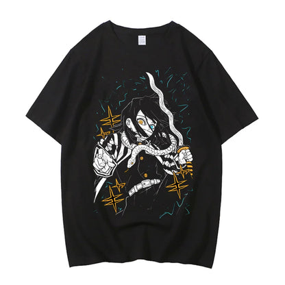 Movie Demon Slayer Infinity Castle T Shirt Men High Quality Cotton Anime Graphic Tees Tops Clothing Harajuku Casual T-shirt