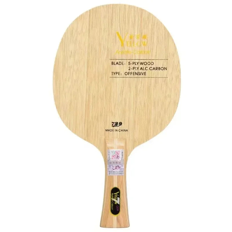 729 Blue ALC Carbon Table Tennis Blade Professional Offensive Ping Pong Blade 5+2 External ALC for Quick Attack with Loop
