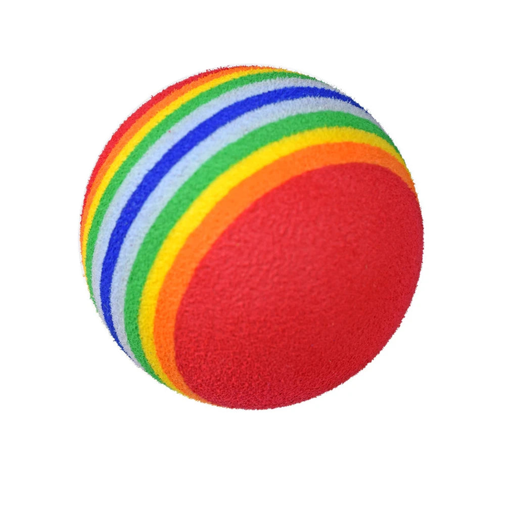 10x Golf Swing Training Foam Balls Indoor Practice Rainbow Sponge Balls Flexible Soft Golf Practice Ball Training Aid Accessory