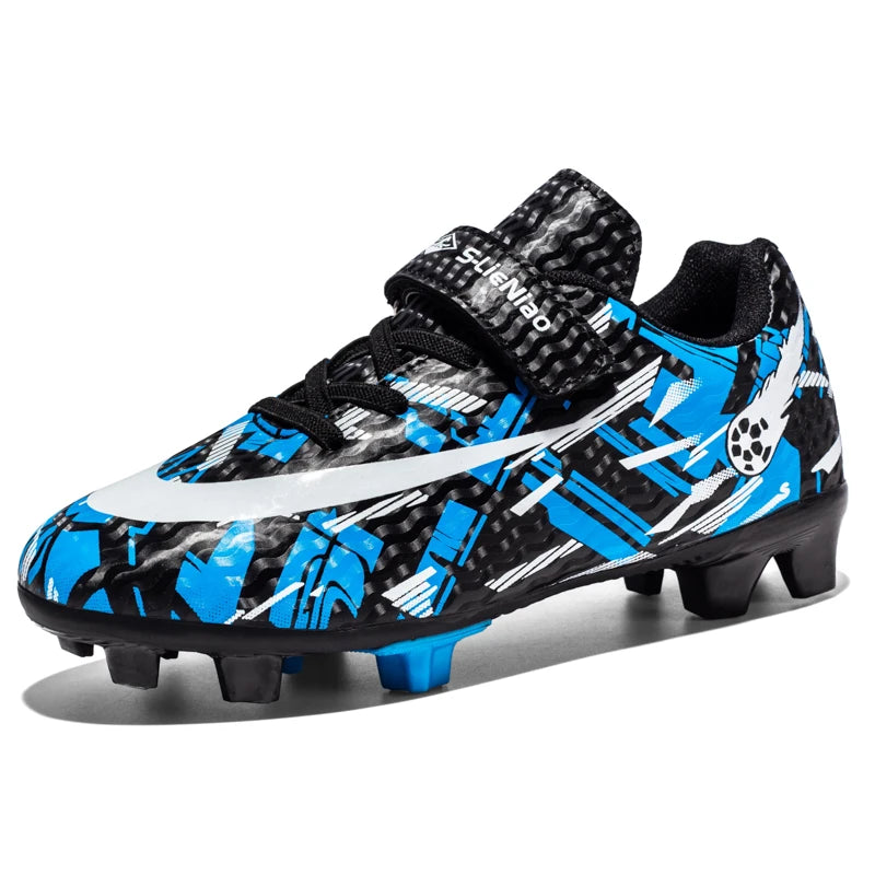 Childrens Soccer Shoes for Boy Indoor Turf Training Outdoor Sports Fast Football Shoes Society Cleats Football Boots for Kids