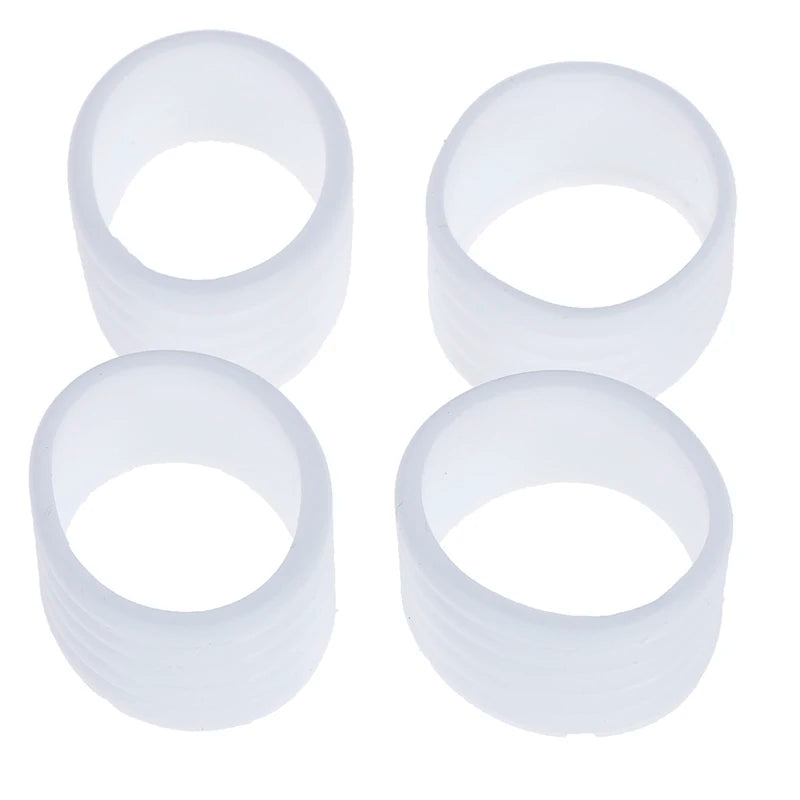 4pcs Tennis Racket Rubber Ring Grip Stretchable Stretchy Handle Rubber Ring