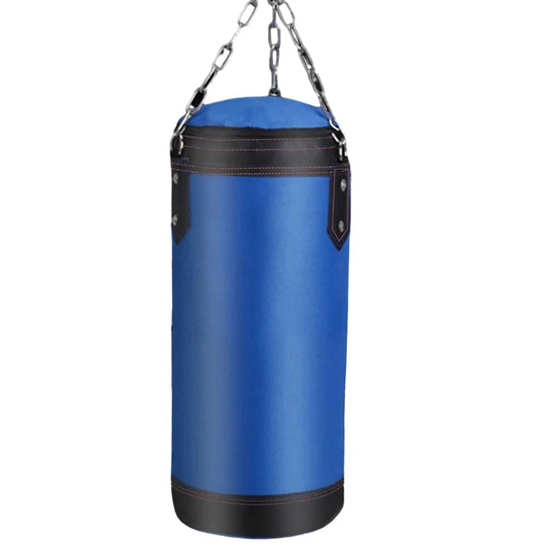 Sturdy Boxing Bag for Home Gym Hook Hanging Punching Bag Sandbag 60cm Empty-Heavy Kick Muay Thai Sand Bag