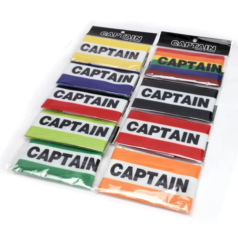 1PC Football Captain Armband Adjustable Sports Captain Armband With CAPTAIN Logo Captain's Armband For Soccer Rugby Basketball