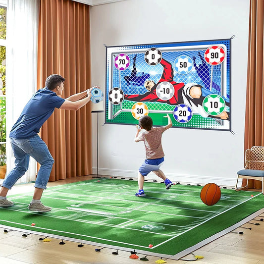1pcs Soccer Game Mat Set Outdoor Indoor Soccer Toys Multiplayer  Children  Training Boy GiftsCompetitive Toss Soccer Goal Game