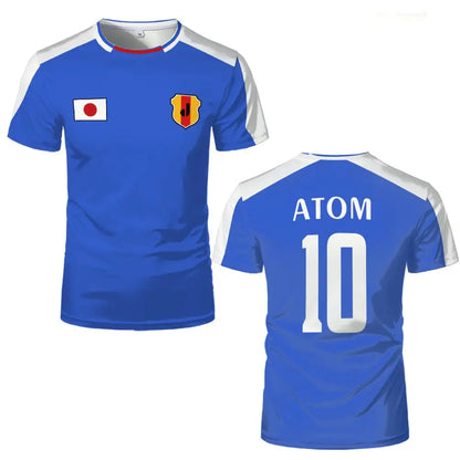 Popular Anime South Kirk Captain Tsubasa T-shirt ATOM LENDERS Role-playing Jersey Men's And Women's Quick-drying Sportswear